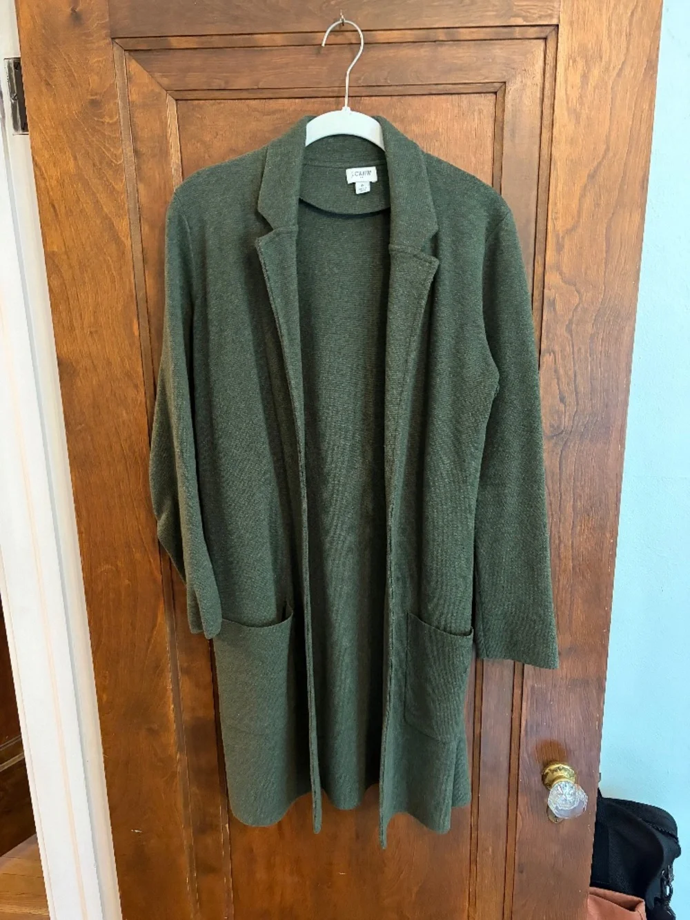 Jcrew long sweater blazer